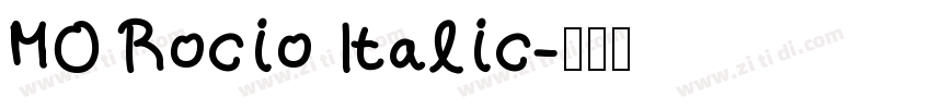 MO Rocio Italic字体转换